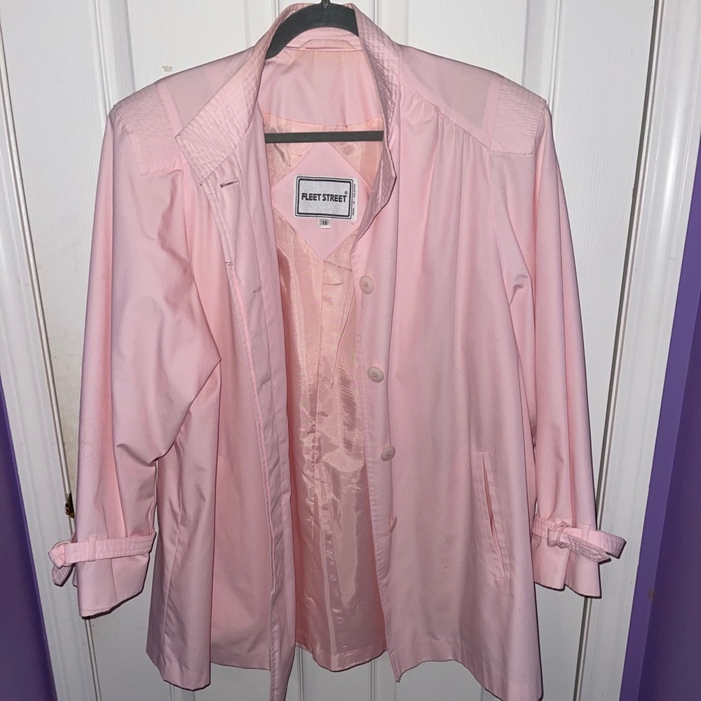 VINTAGE 1990s Pink Button Up Jacket